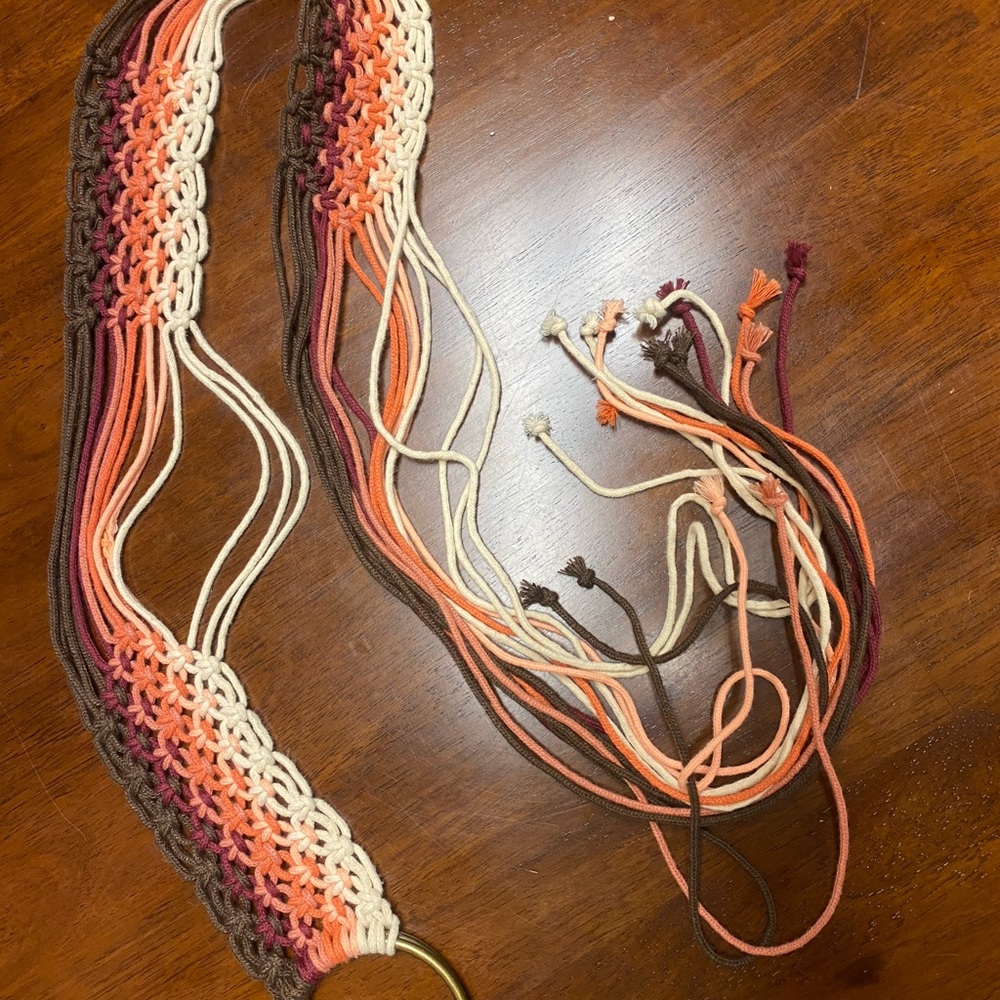 Macrame belt